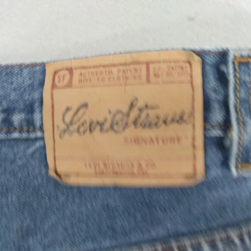 Levi Signature jeans men's 38 x 29 blue denim pants regular fit straight